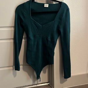 abercrombie green bodysuit